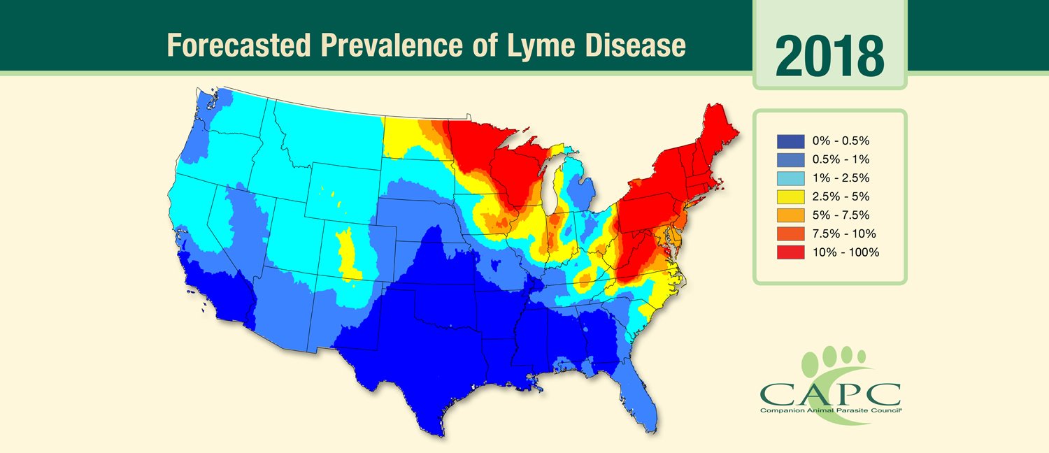 forecasted prevalence of lyme disease